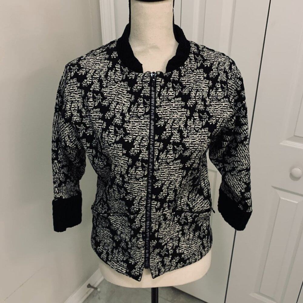 Klok Denmark Black Floral Jacket - S